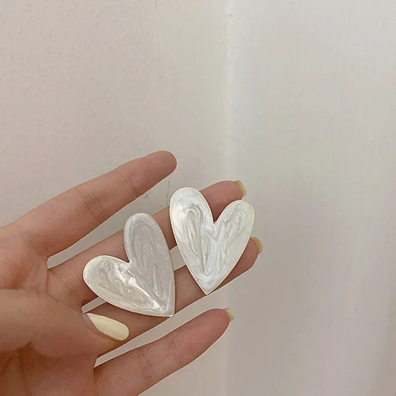 Exquisite, modische Ohrstecker in Herzform für Damen