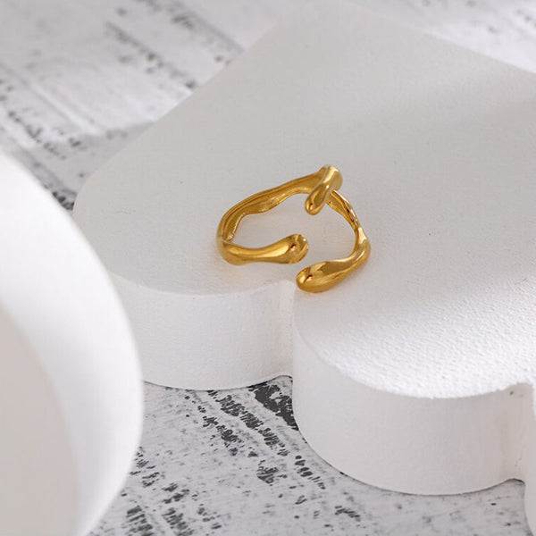 Einzigartige und trendige offene Ringe aus Edelstahl