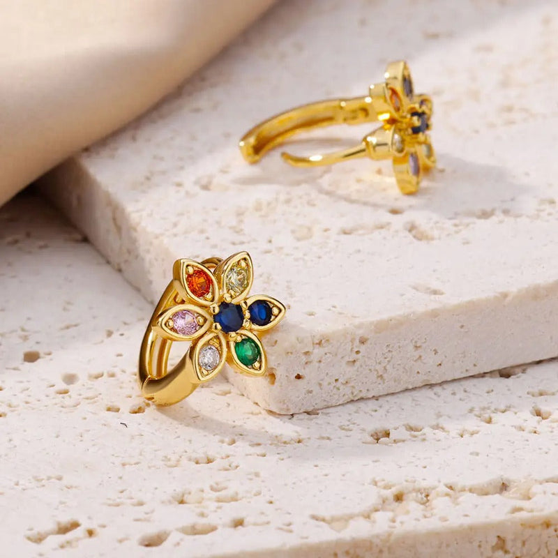 Carmiora - Bezaubernde Regenbogen-Zirkon-Ohrringe