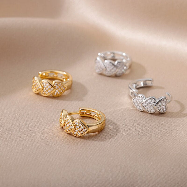 Einfache Mini Creolen Edelstahl Ohrring Kollektion