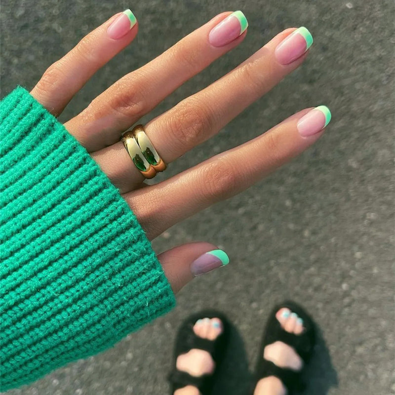 Vintage Edelstahl Breitband Doppellagiger Einzelring