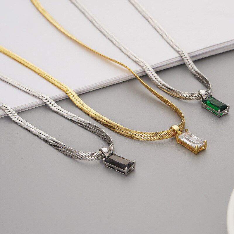 Vintage Schlangenketten Choker Halsketten