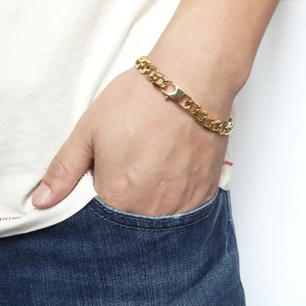 Carmiora - Elegantes Curb-Kettenarmband