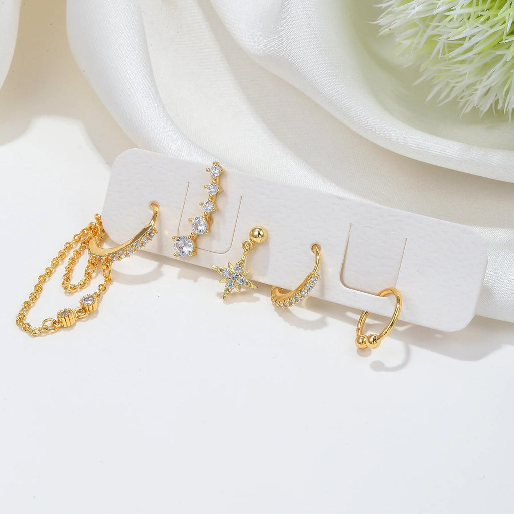 Chavri - Kettenohrringe Baumelnd