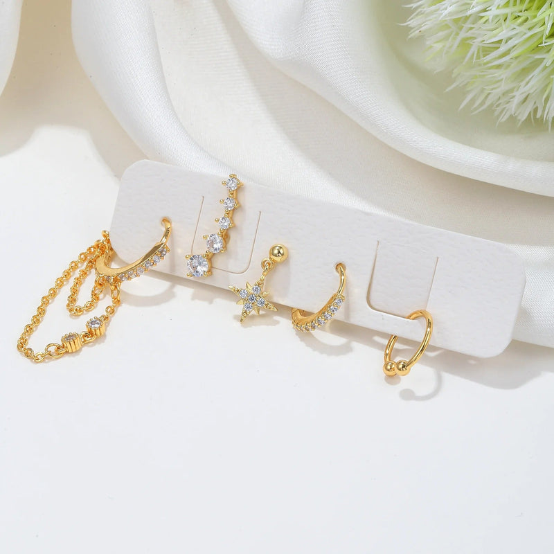 Chavri - Kettenohrringe Baumelnd