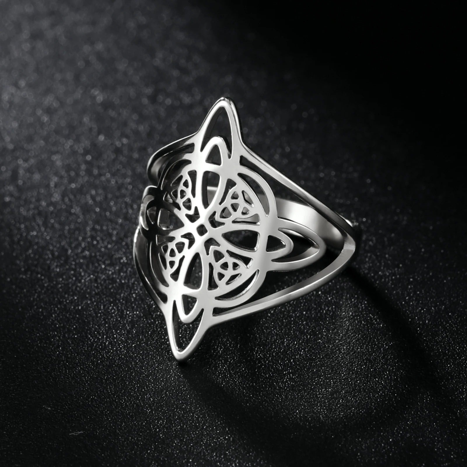 Carmiora - Eternal Edelstahl Knoten Ring