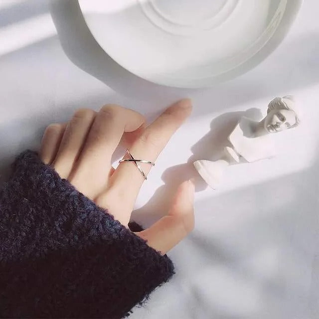 Carmiora - Silber Kreuz Ringe
