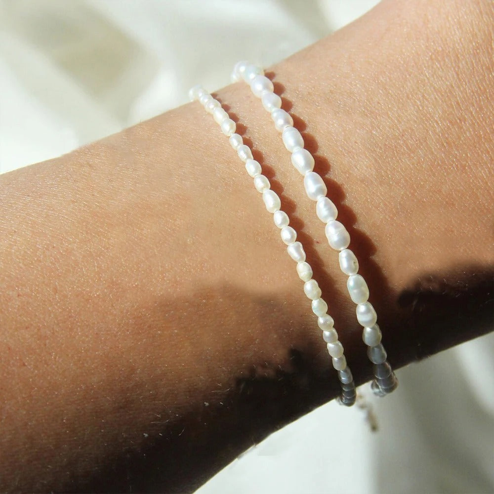 Carmiora - Ovales Perlenarmband