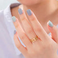 Statement-Ringe aus Edelstahl mit Mondphasen