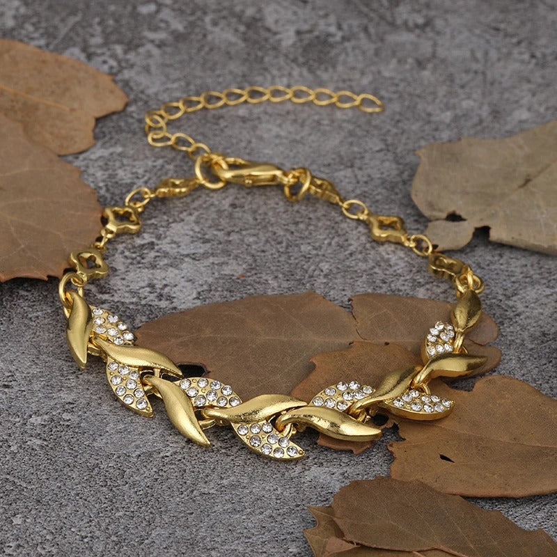 Carmiora - Verwunschen Blätter Geflochtene Armbänder