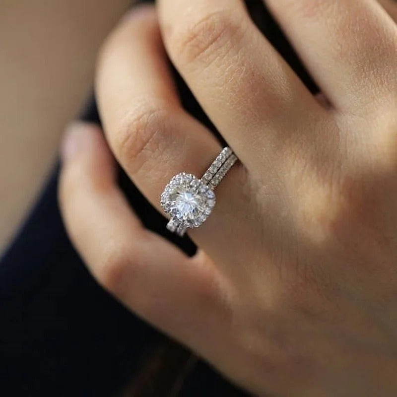 Carmiora - Eleganter Zirkonia-Ring-Satz