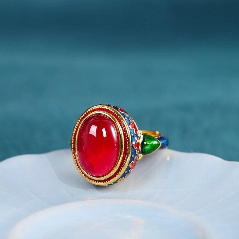 Carmiora - Natürlicher Karneol Ring