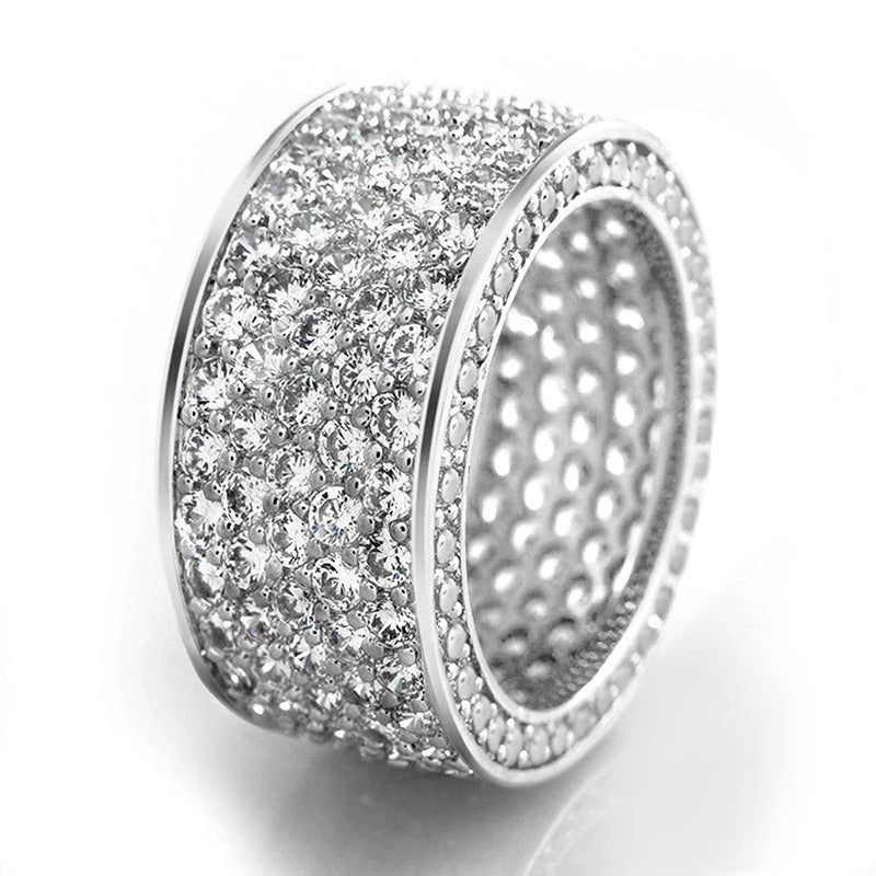 Carmiora - CZ funkelnder Ehering Ring