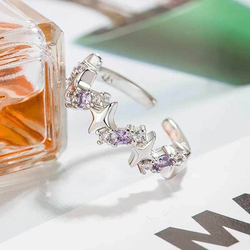 Carmiora - Raffinierter Ring in Vintage-Kristall