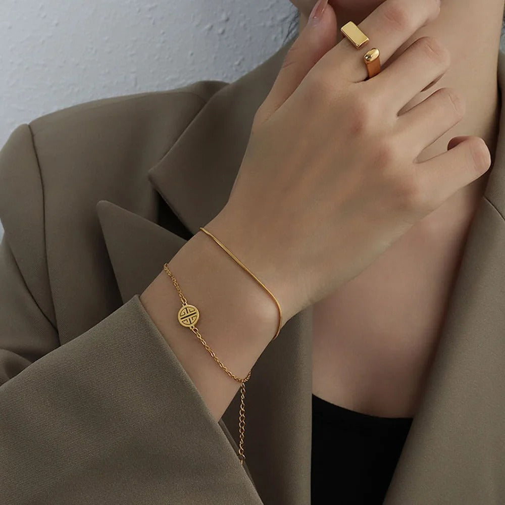 Carmiora - Mystische Schlange Kettenarmband