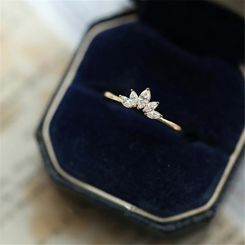 Exquisite Zirkoniaringe aus Sterlingsilber für Damen