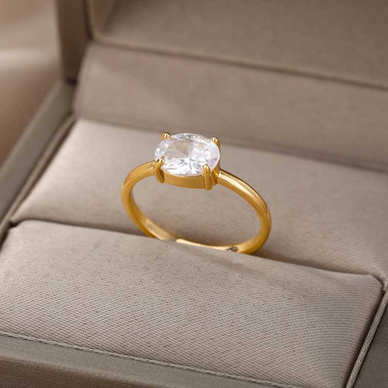 Stapelbare minimalistische Geburtssteinringe