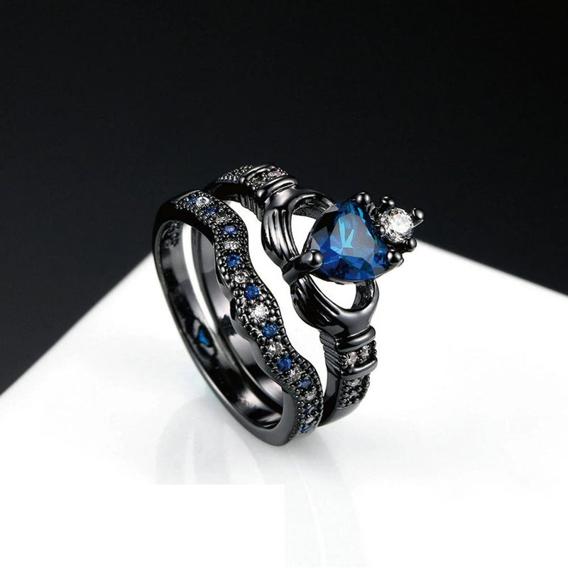 Carmiora - Keltischer Drache Blauer Ring