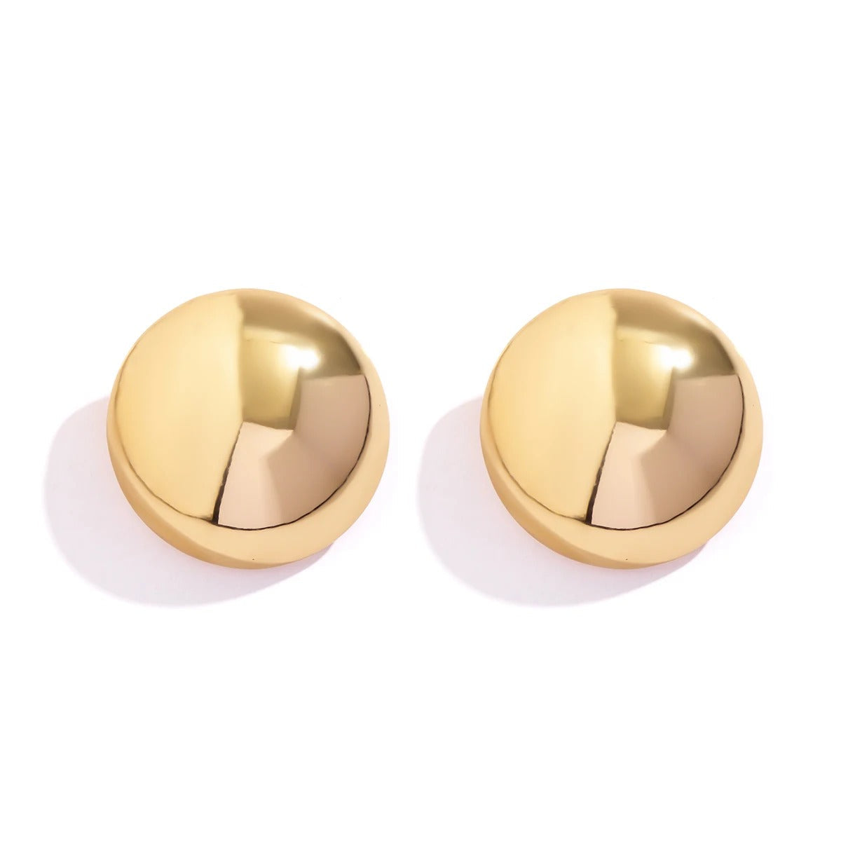 Carmiora - Elegante Metallkugel-Ohrringe