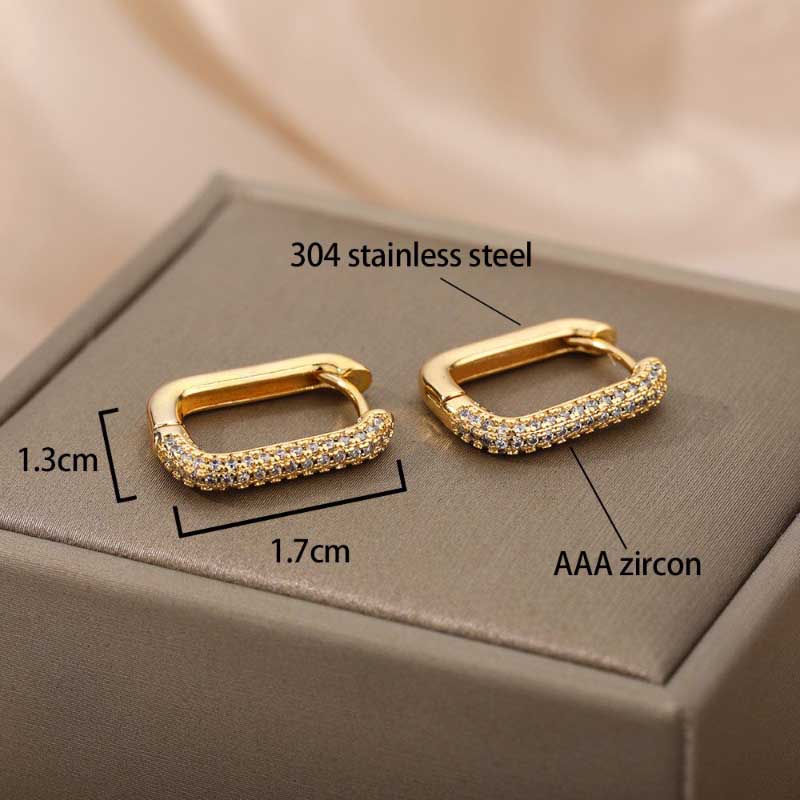 U-förmige Creolen-Kollektion aus Edelstahl