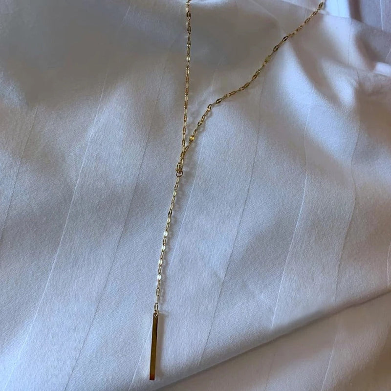 Carmiora - Bambus Minimalistische Halskette