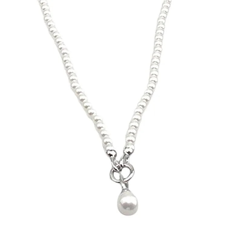 Class – Lange Halskette mit Kunstperlen