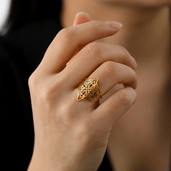 Carmiora - Eternal Edelstahl Knoten Ring