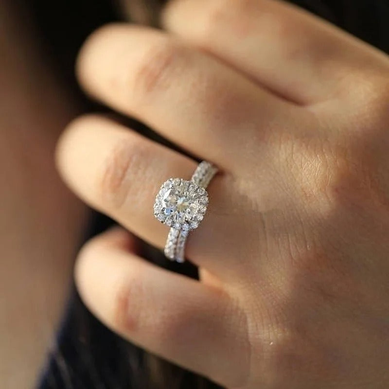 Carmiora - Eleganter Zirkonia-Ring-Satz