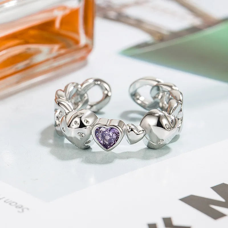 Carmiora - Raffinierter Ring in Vintage-Kristall
