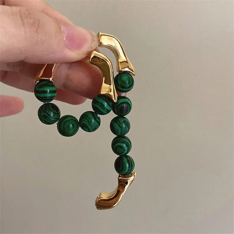 Carmiora - Modische Beads Metall-Ohrringe