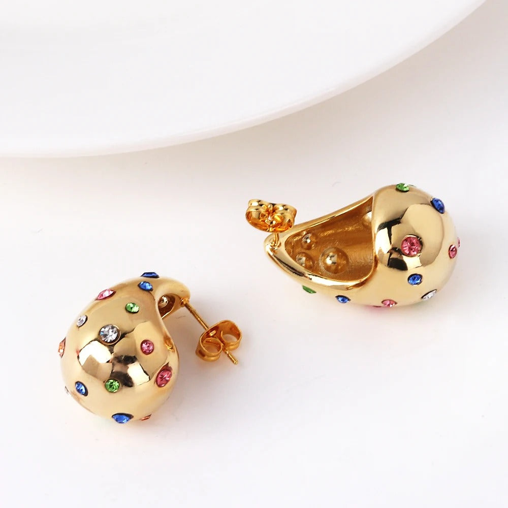 Carmiora - Liquid drop Zirkon Ohrringe