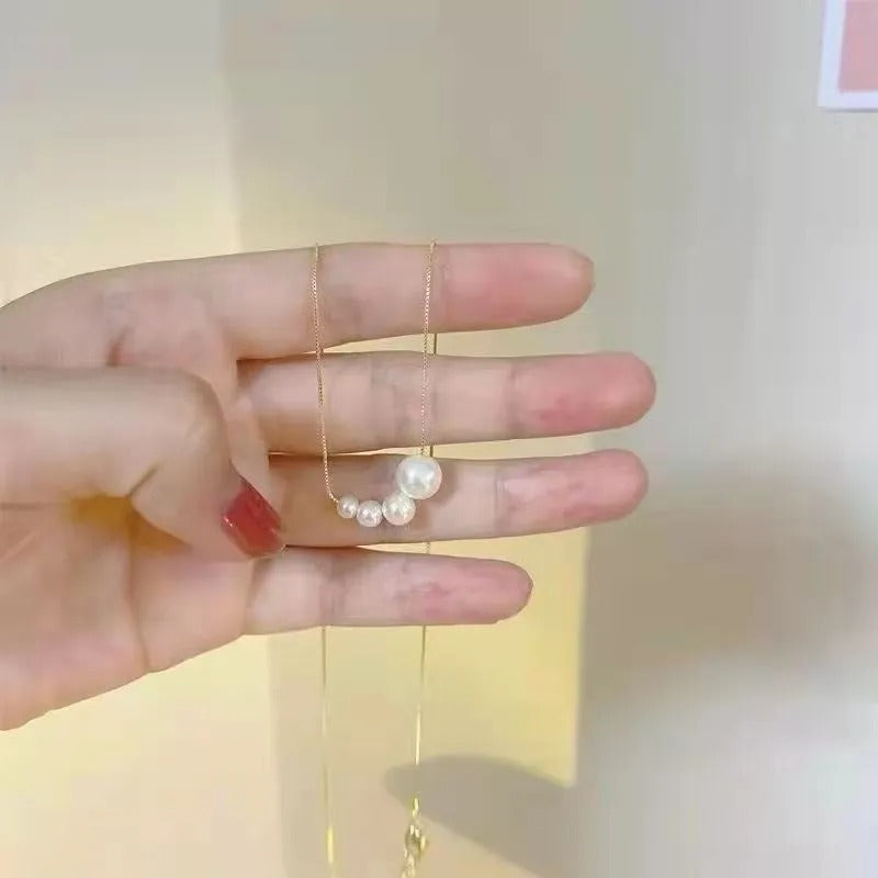 Halskette mit Perlendekor für Damen