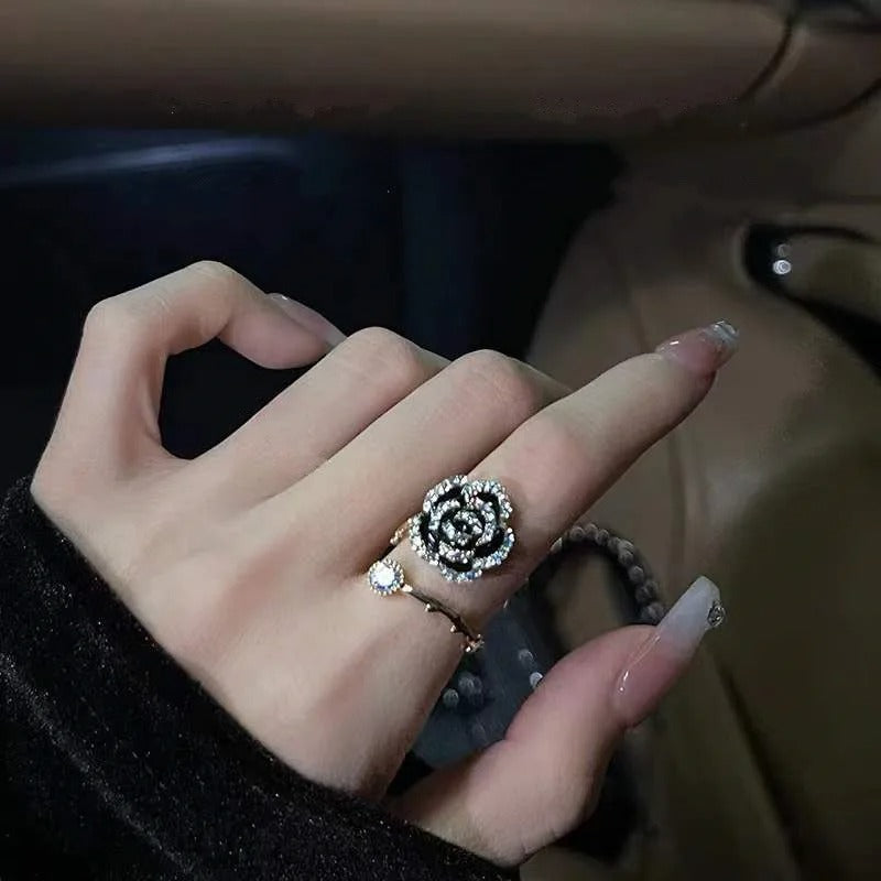 Carmiora - Rosa Metall Ringe