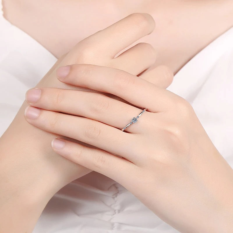Carmiora - Silber Moissanit Ring