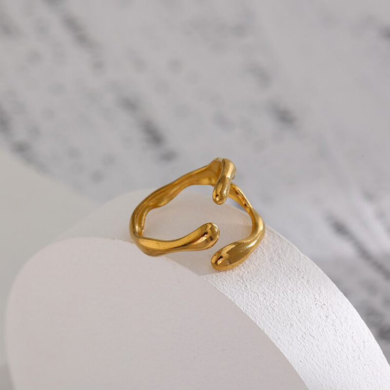 Einzigartige und trendige offene Ringe aus Edelstahl