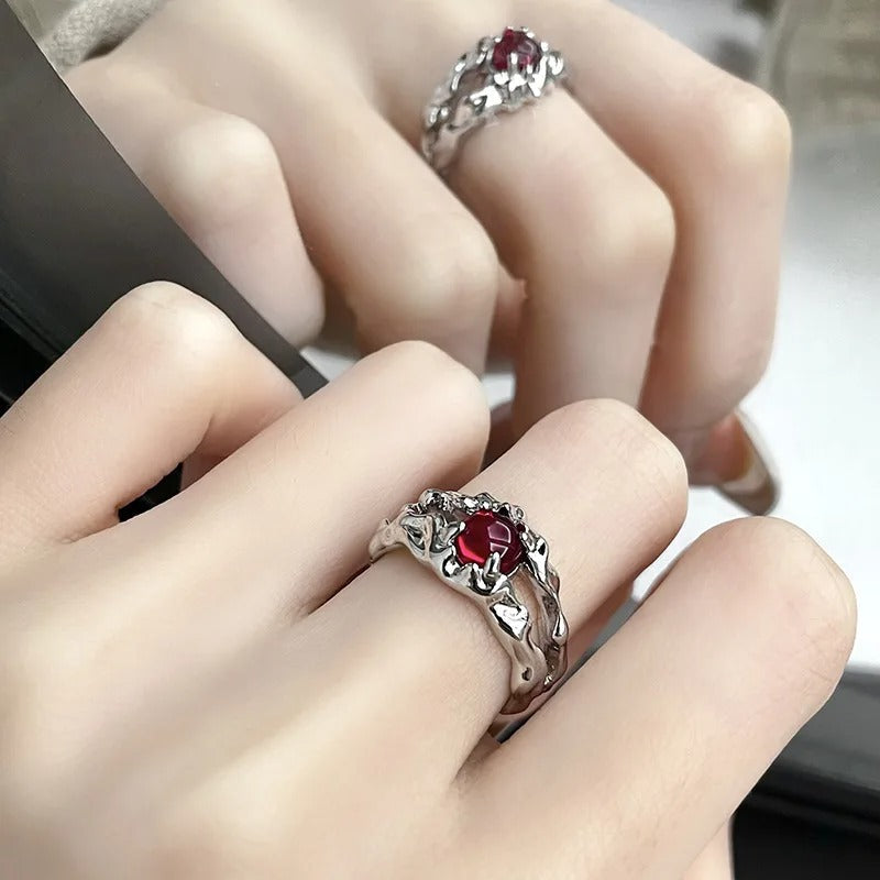 Carmiora - Unregelmäßiger Edelsteinring