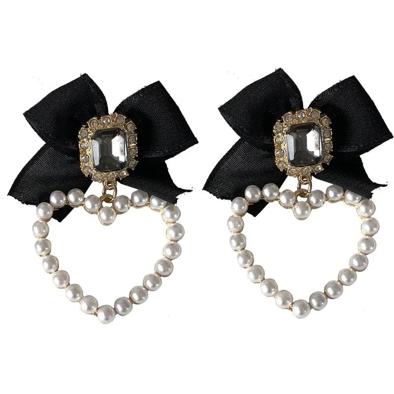 Carmiora - Exquisite Bowknot-Perlenohrringe