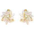 Carmiora - Elegante Opalblüten-Ohrringe