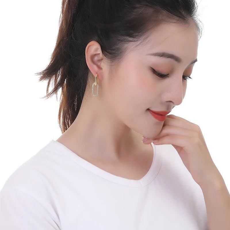 Chavri - Schlanke ovale Ohrringe