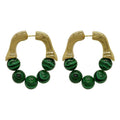 Carmiora - Modische Beads Metall-Ohrringe