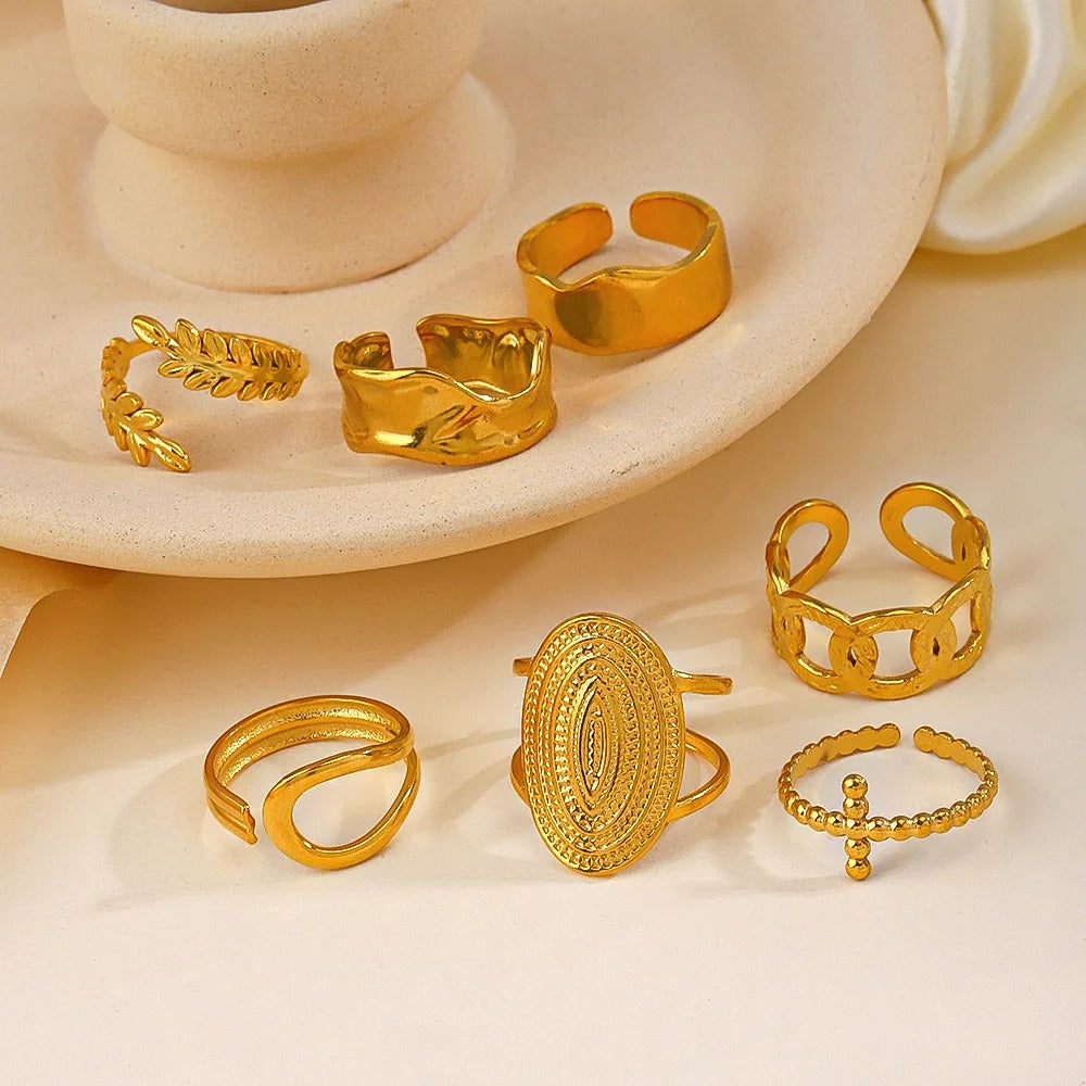 Carmiora- Breiter Ring aus Edelstahl