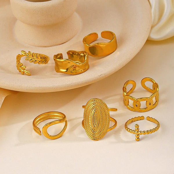 Carmiora- Breiter Ring aus Edelstahl