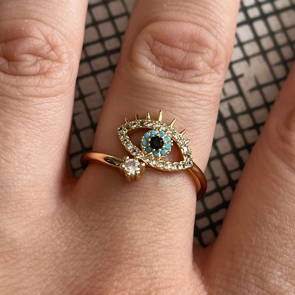 Carmiora - Türkischer Böses-Auge-Ring
