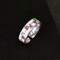 Carmiora - Zeitloser Blumen Emaille-Ring