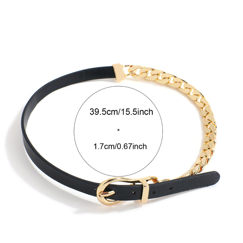 Trendy Schnalle Gürtel Choker Halskette Kollektion