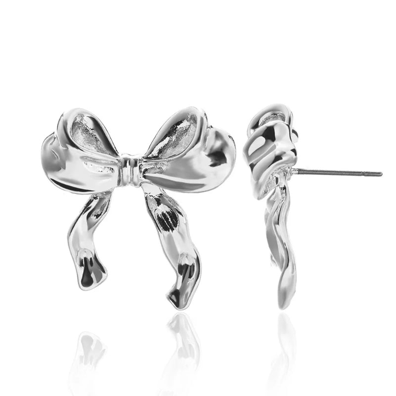 Elegante und modische Ohrstecker mit Schleife für Damen