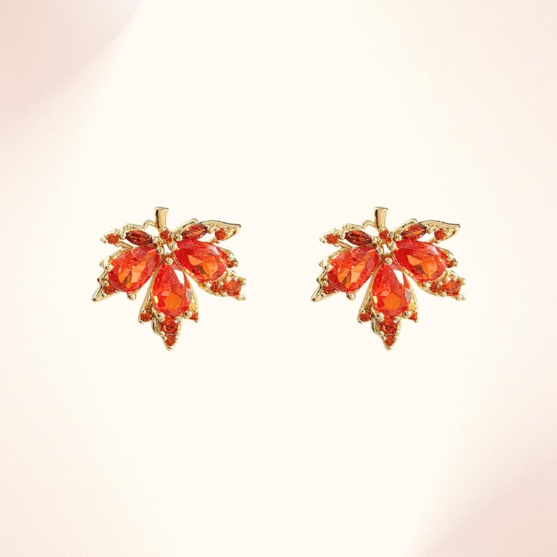 Ohrstecker mit Ahornblatt