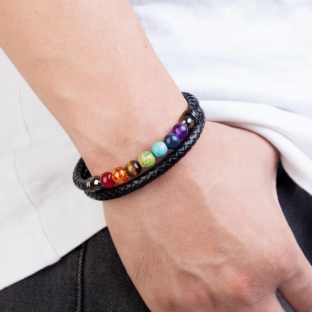 Herren 7 Chakra Armband