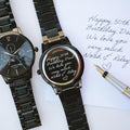 Herrenuhr „Architekt Apollo“ in Schwarz mit Gravur