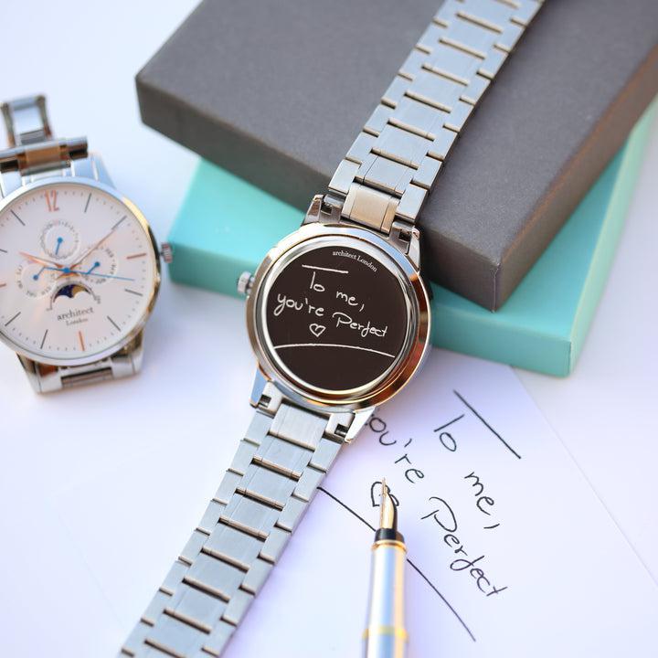 Herren Architekt Apollo Weiß - Handschriftgravur